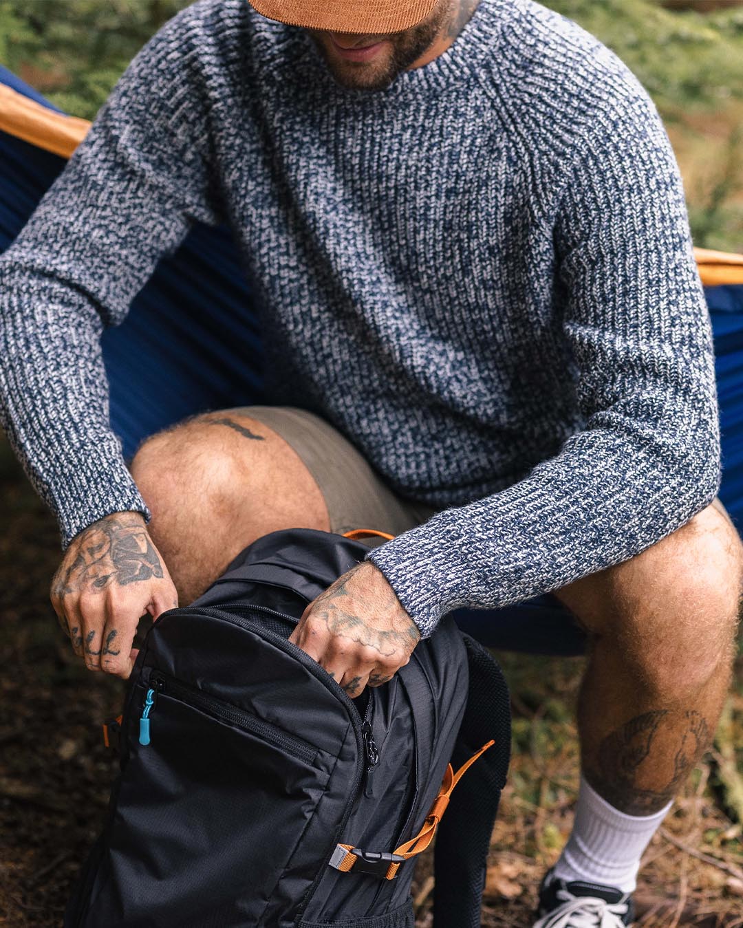 Fog Knitted Jumper - Grey Marl - Image 7