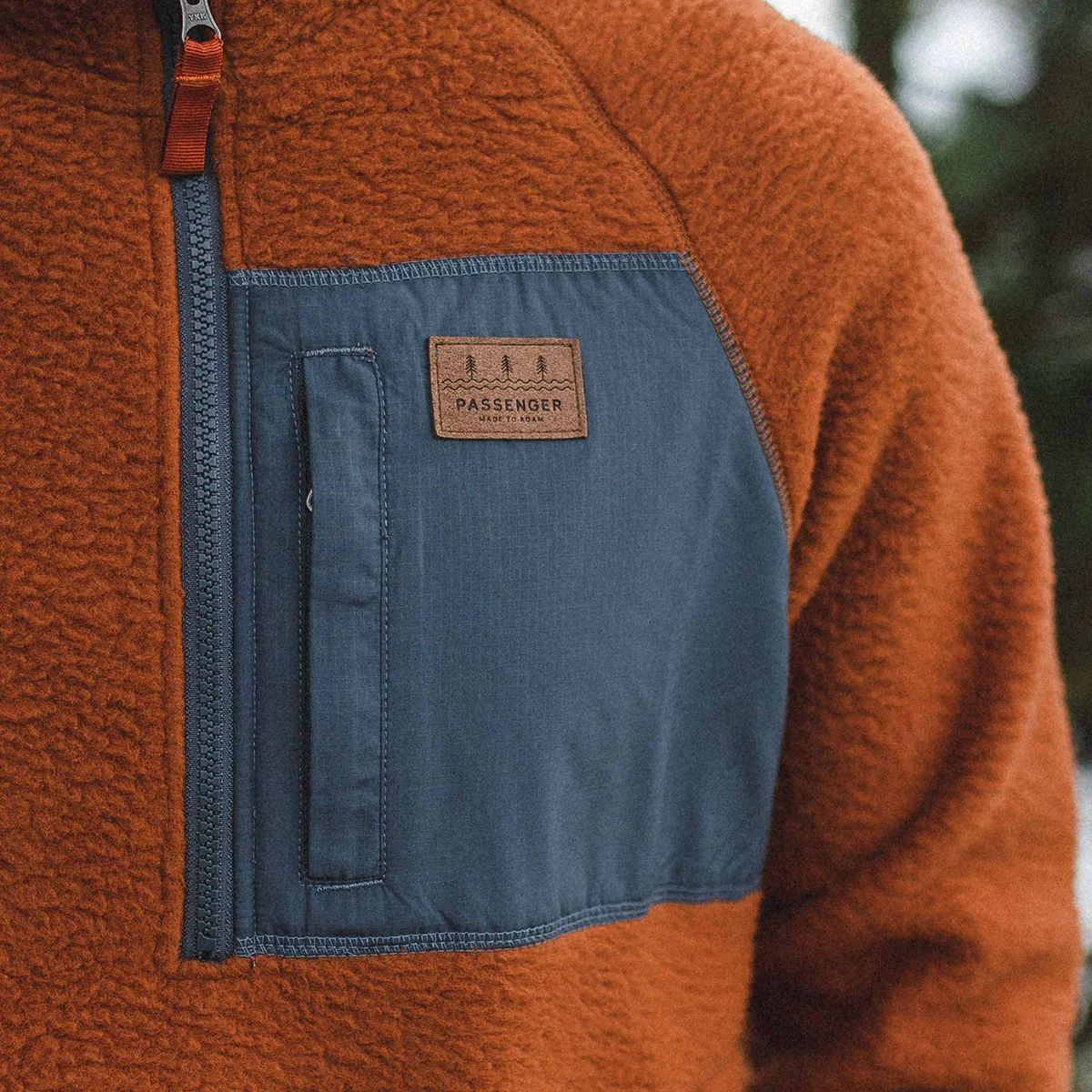 Offgrid 1/4 Zip Sherpa Fleece - Glazed Ginger - Image 3